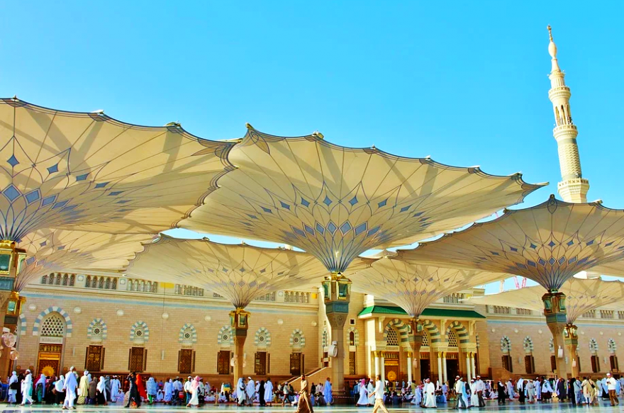Al-Masjid an-Nabawi in Madinah, Saudi Arabia