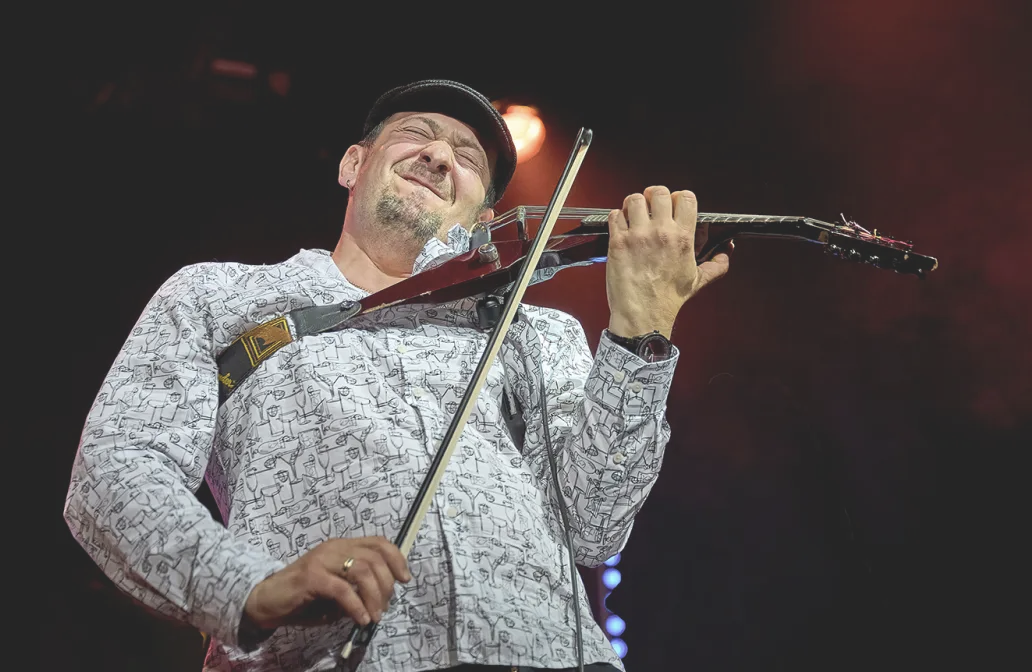 NJCU Faculty Member Joe Deninzon performing in Kansas (Photo by Joel Barrios)
