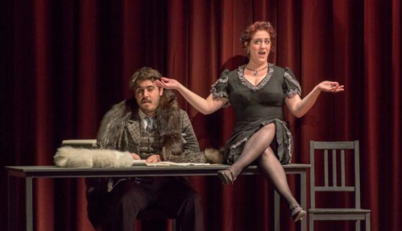 Alex Maldonado, B.M., baritone with Ionna Tsakalakos, '14, M.M., soprano, In Mozart's The Impresarlo