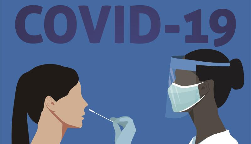 Coronavirus medical testing - stock vector GettyImages-1220031305