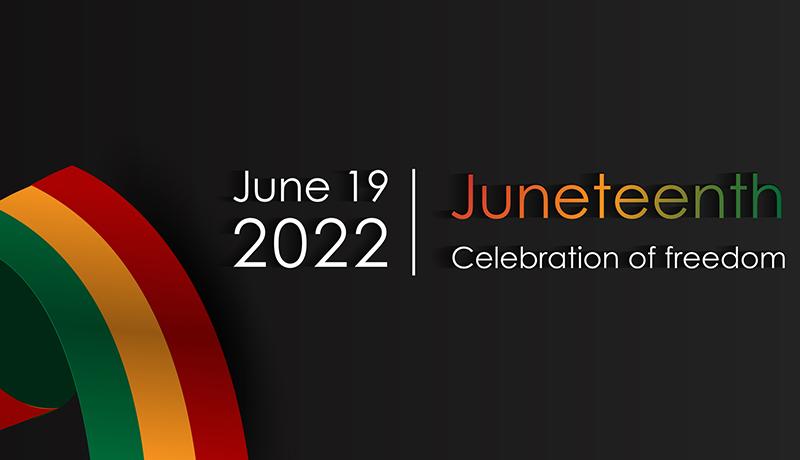 Juneteenth Freedom Day. June 19 2022 AfricanV2
