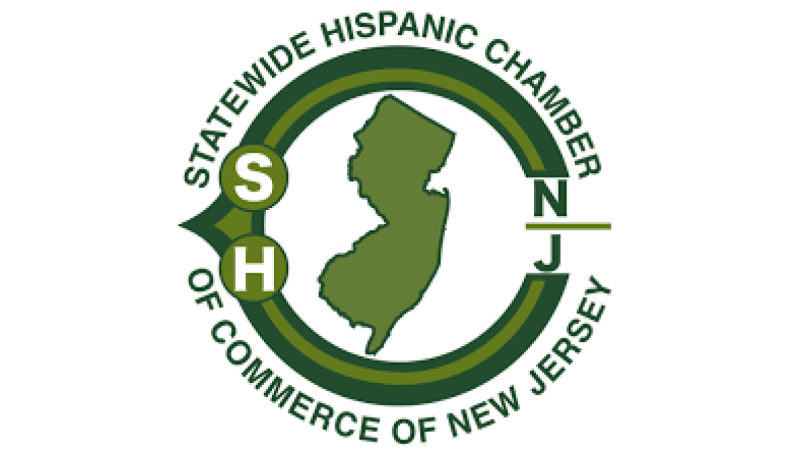 Statewide Hispanic Chamber of Commerce of New Jersey logo - round on white background