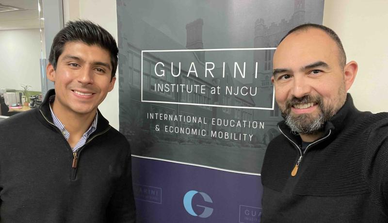 YLAI fellow Luis Francisco Ornelas with Dr. Adrian Franco