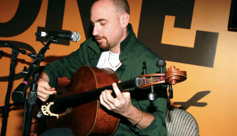 Dave Eggar playing the cello