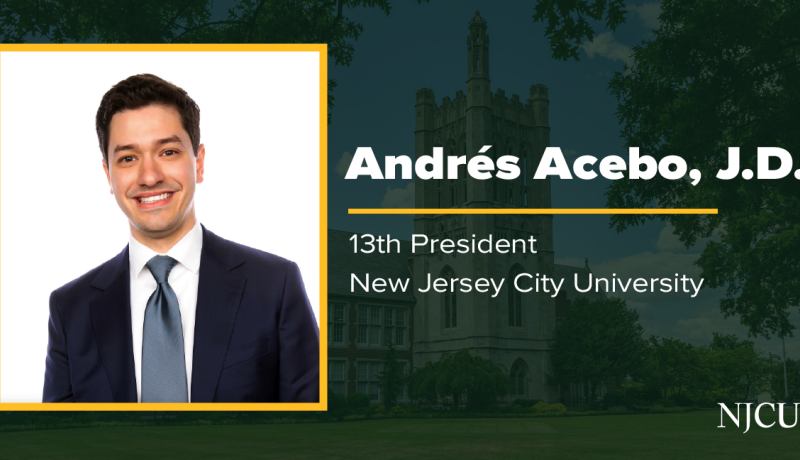 Graphic of President Acebo as 13th president