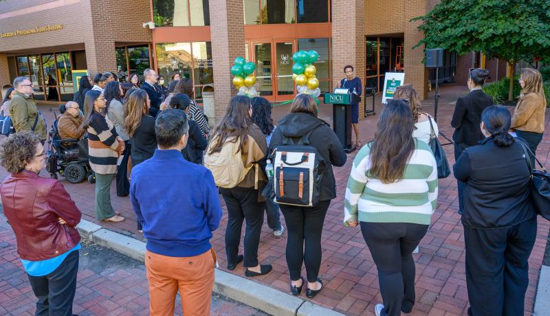 Dr. Mary McGriff speaking at the TAP ceremony