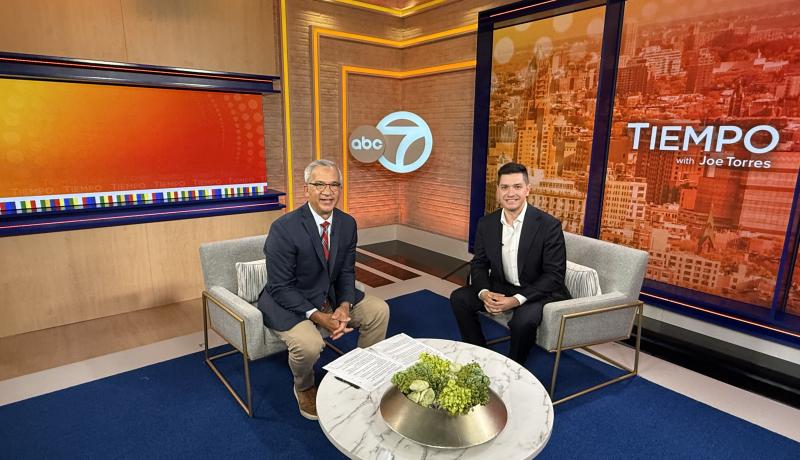 Tiempo, President Acebo with Joe Torres