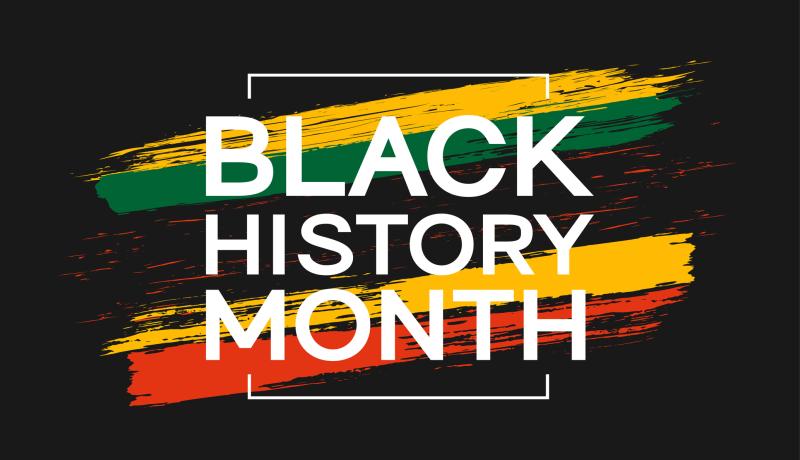 Black History Month celebratory graphic