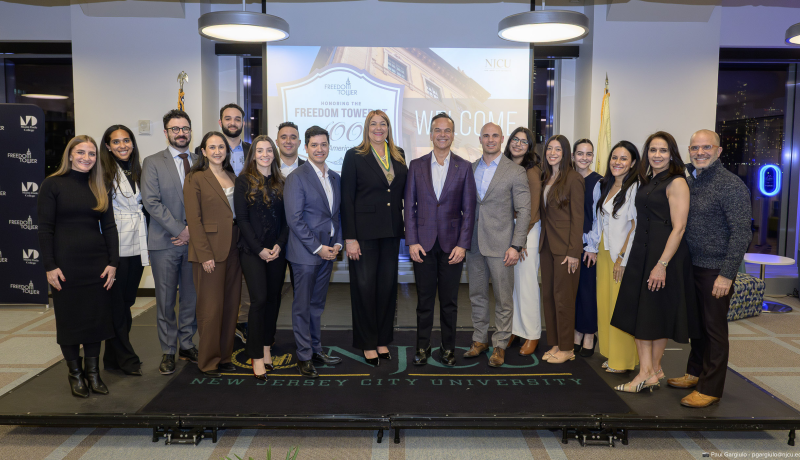 Group photo at the Freedom Tower event