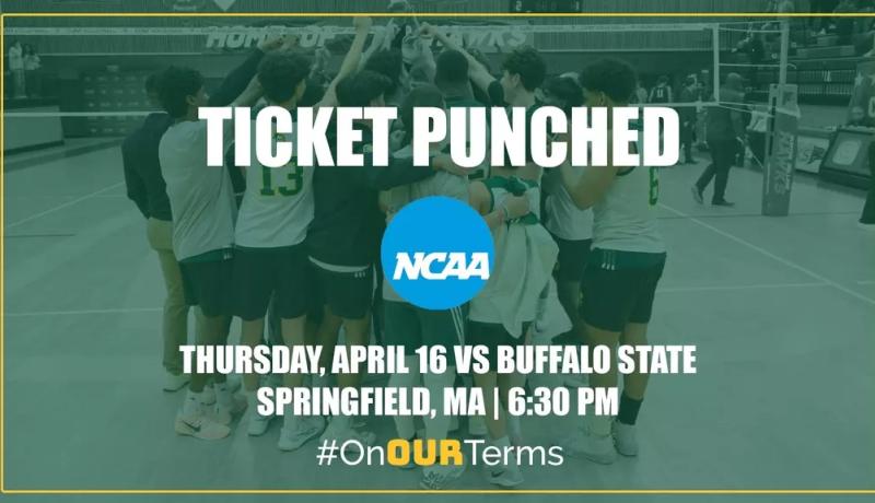 Men's Volleyball Ticket Punched graphic