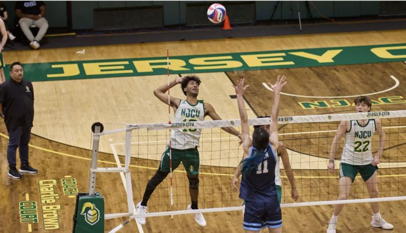 Men's Volleyball action