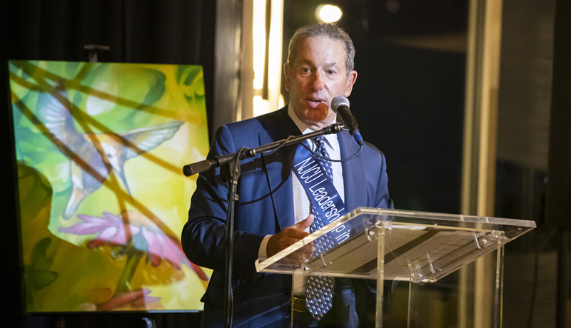 Paul Silverman speaking at the 2022 NJCU Leadership Awards foundation gala.