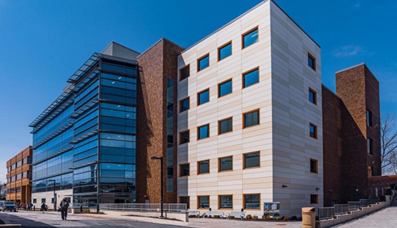 Image of NJCU's Science Building where there will be a ribbon-cutting on 4.23.18.
