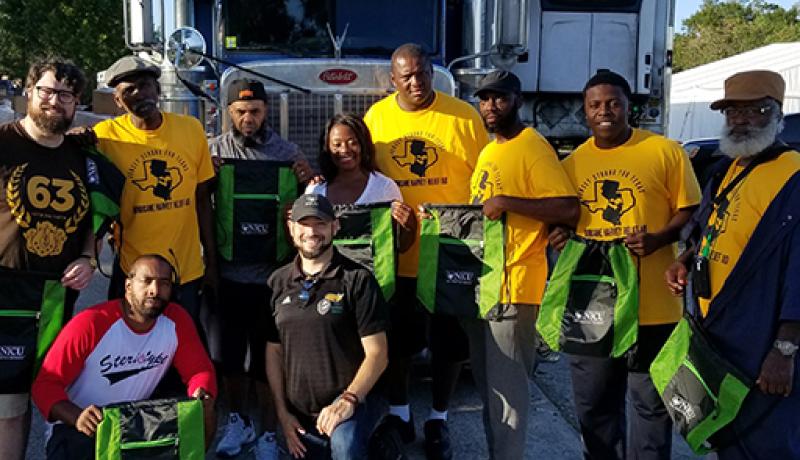 Volunteers join NJCU in efforts to get supplies to victims of Hurricane Harvey in Houston