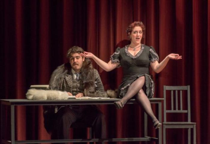 Alex Maldonado, B.M., baritone with Ionna Tsakalakos, '14, M.M., soprano, In Mozart's The Impresarlo