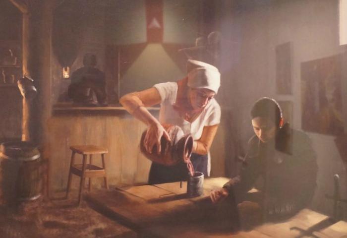 Painting by student artist Leandro Henriquez