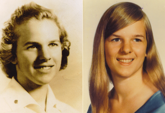 Dr. Lillian Greenwalt Pearce `43 and her daughter Lynn B. Pearce Gatchell `73