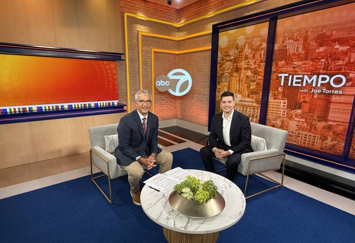 Tiempo, President Acebo with Joe Torres