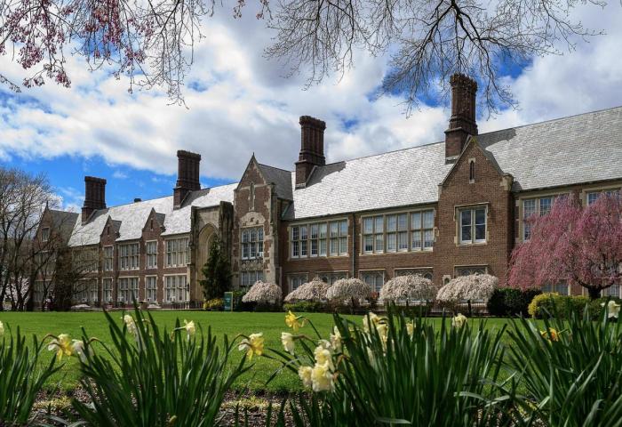 Hepburn Hall in the Spring