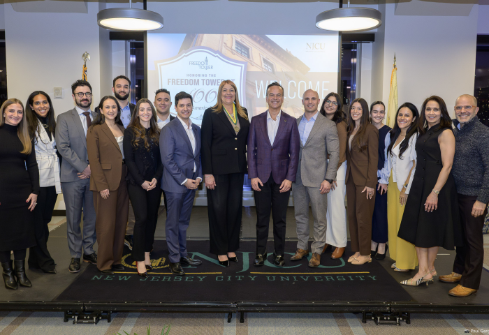 Group photo at the Freedom Tower event