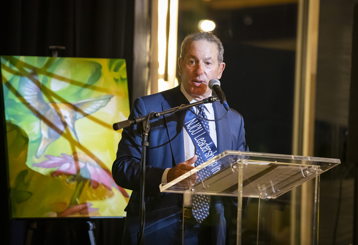 Paul Silverman speaking at the 2022 NJCU Leadership Awards foundation gala.