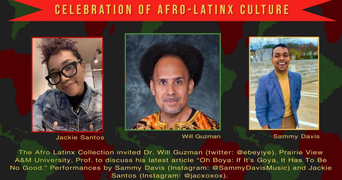 Afro Latinx event flyer