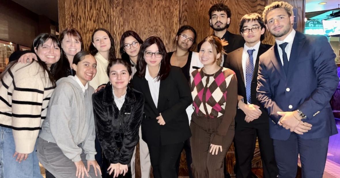 mock trial group poses together