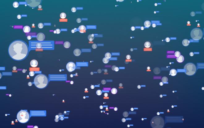 social media illustration graphic