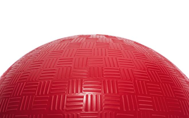 red dogeball close up