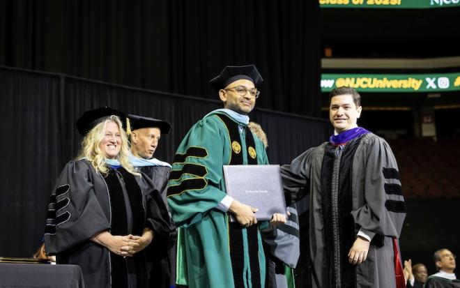 DOCTORAL GRAD AT NJCU COMMENCEMENT