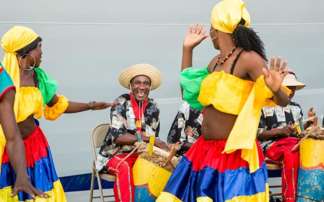 kompa event people in costume