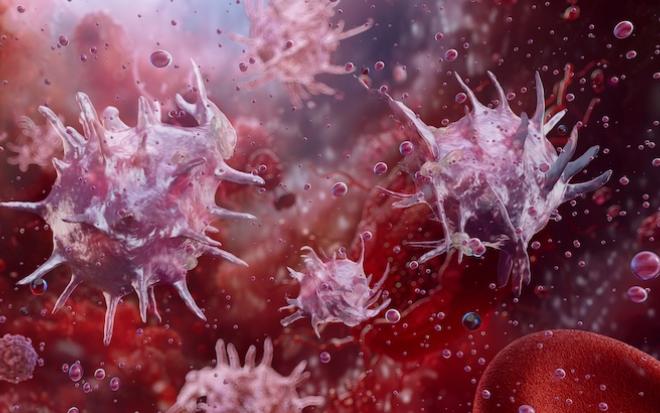 abstract depiction of blood cells