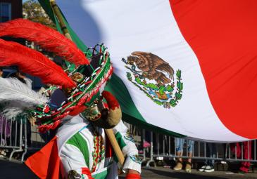 ethnic immigration studies mexican flag parade costume