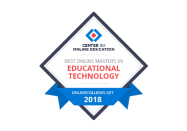 Award: Best Online Master's in Educational Technology 2018