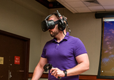 student with Virtual Reality Headset