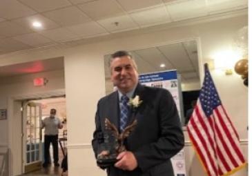 David Stout receiving Outstanding Community service Award