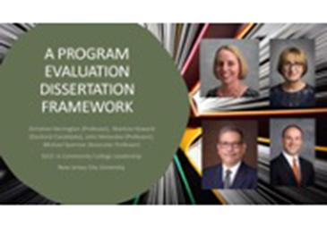Cover image for presentation titled "Program Evaluation Dissertation Framework"