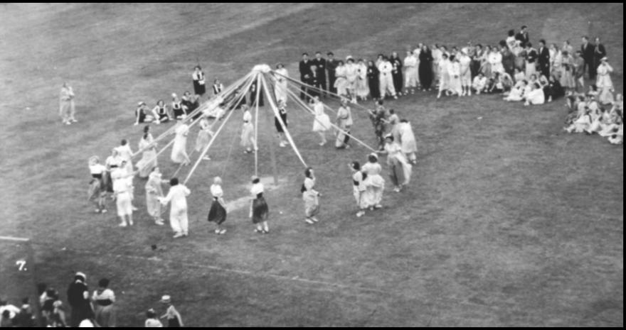 May Day festival featuring a Maypole dance.
