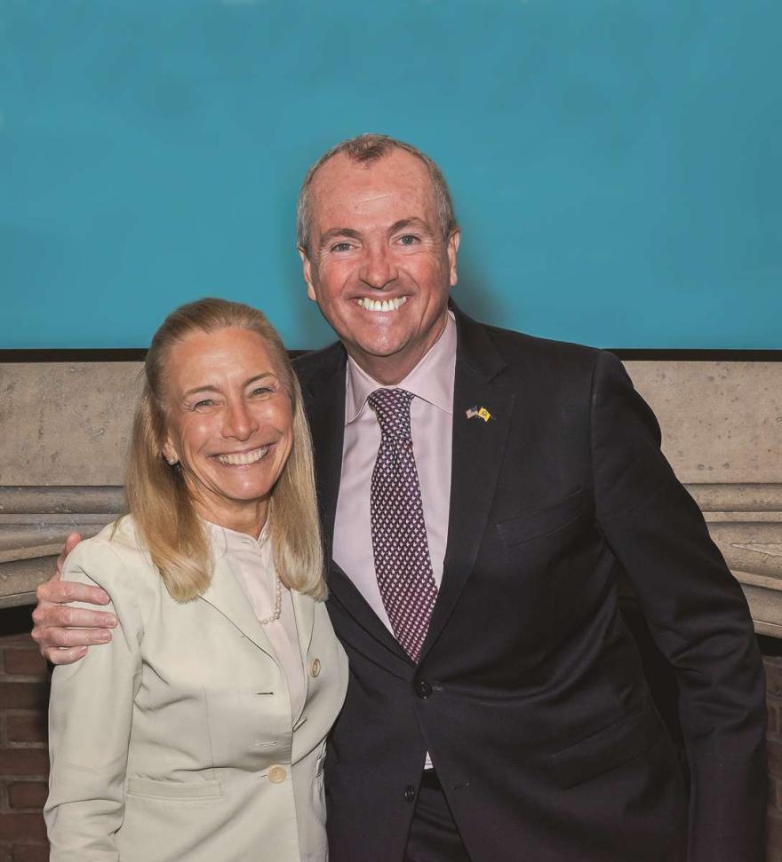 Sue Henderson, Ph.D. and New Jersey governor Phil Murphy.