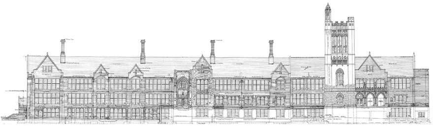 Hepburn Hall Drawing