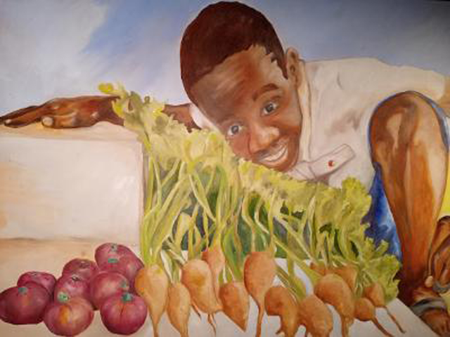 Boy With Vegetables