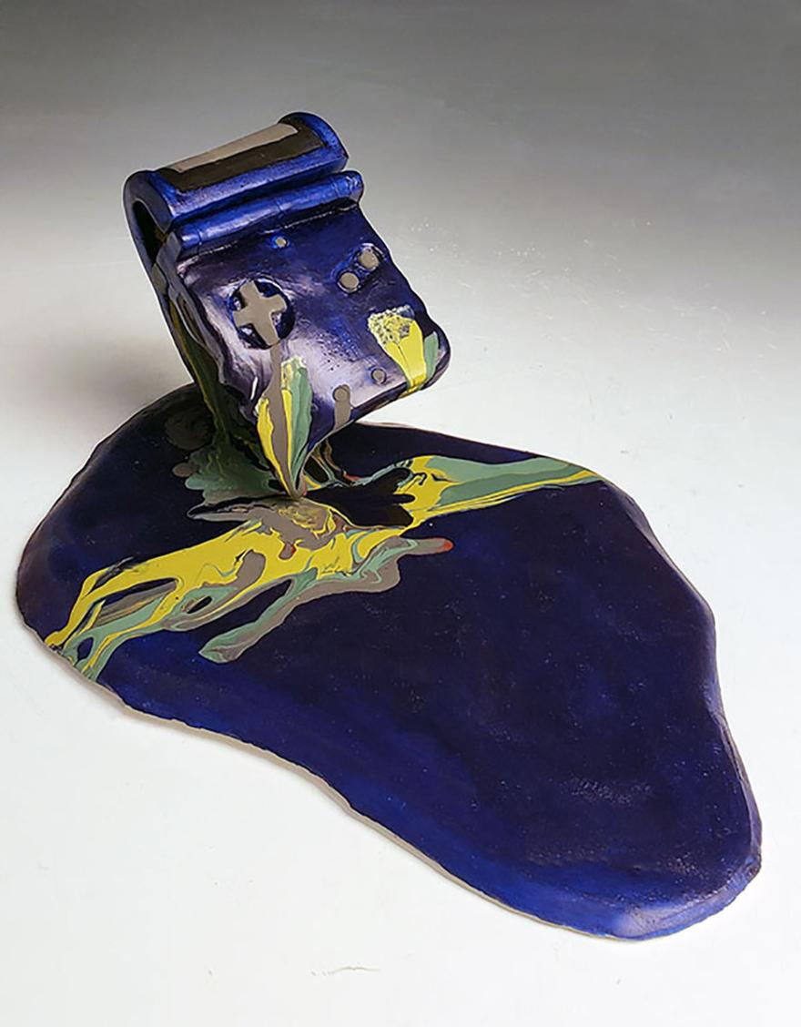 Fernando Soares Melting Gameboy Sculpture