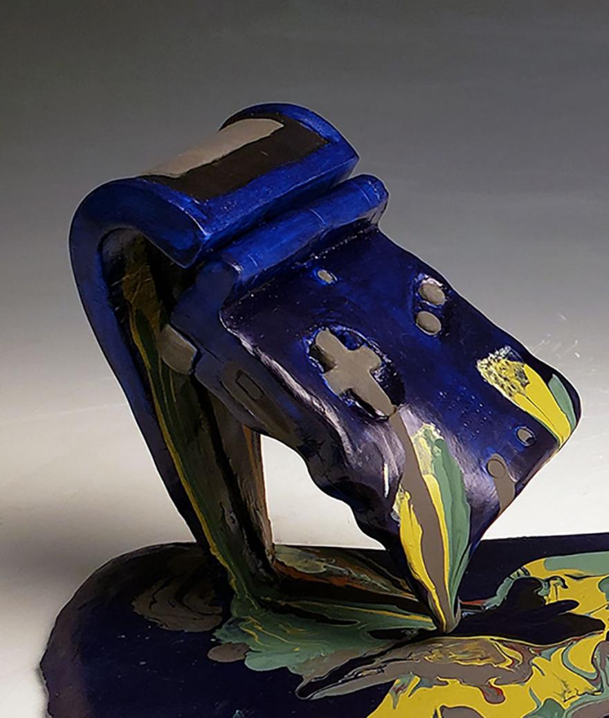 Fernando Soares Melting Gameboy Sculpture Detail