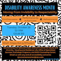 Disability Awareness Month poster