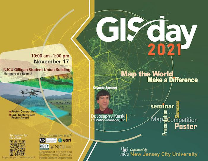 NJCU GIS Day 2021 event poster