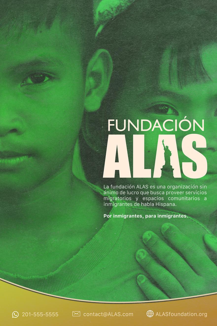 Fundación ALAS - Advertising Poster in Spanish Version One