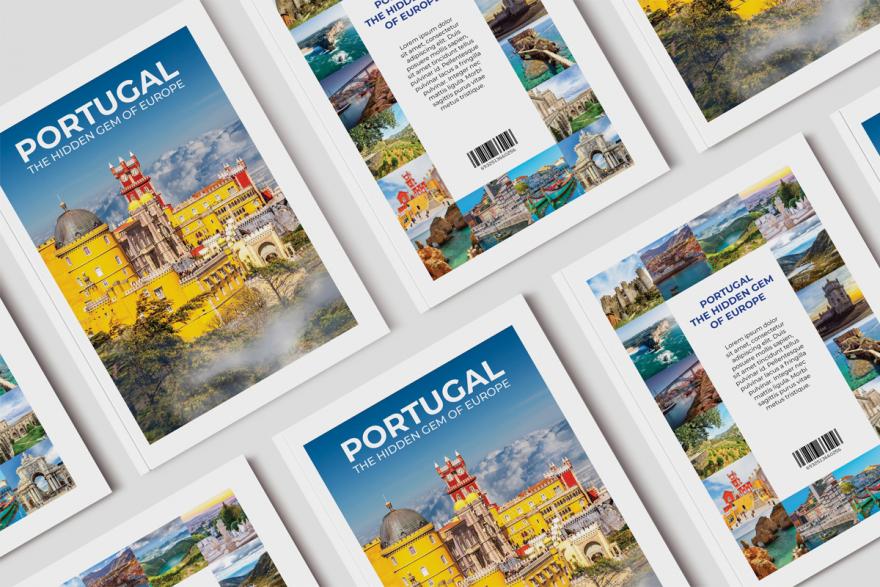 Travel Guide Mock-up Front and Back Cover