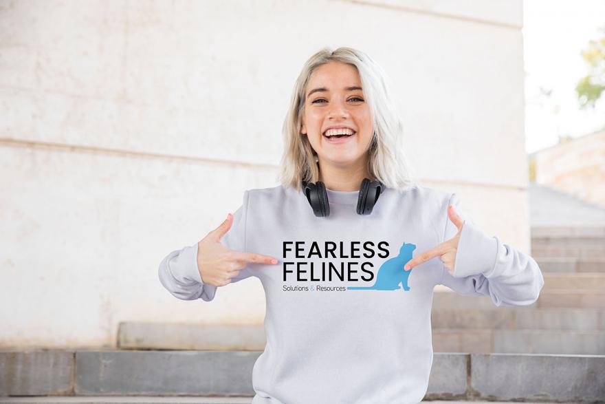 Fearless Felines Logo Sweatshirt