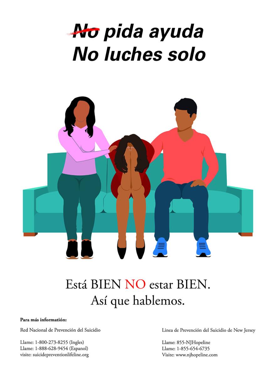 Its ok not to be ok Poster in Spanish