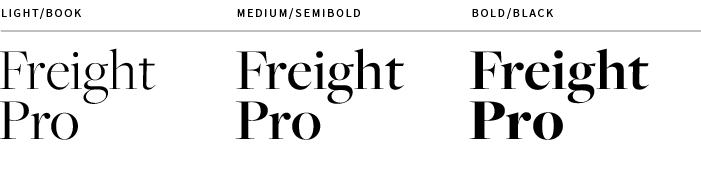 Serif Font: Freight